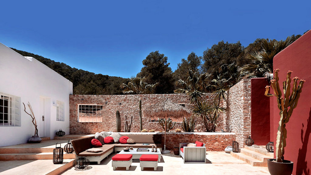 pure house ibiza outside garden