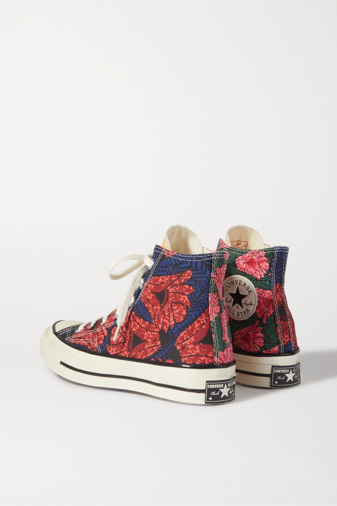 Floral converse sneakers 1