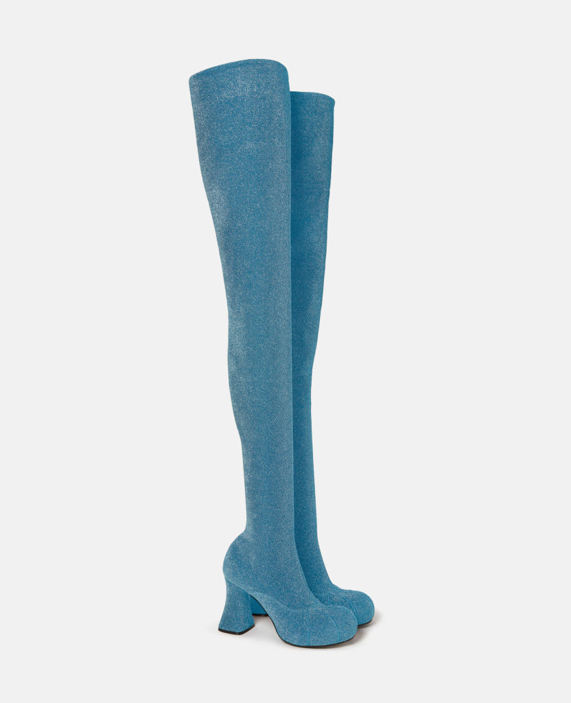 Stella Mccartney Over the knee duck glitter boots