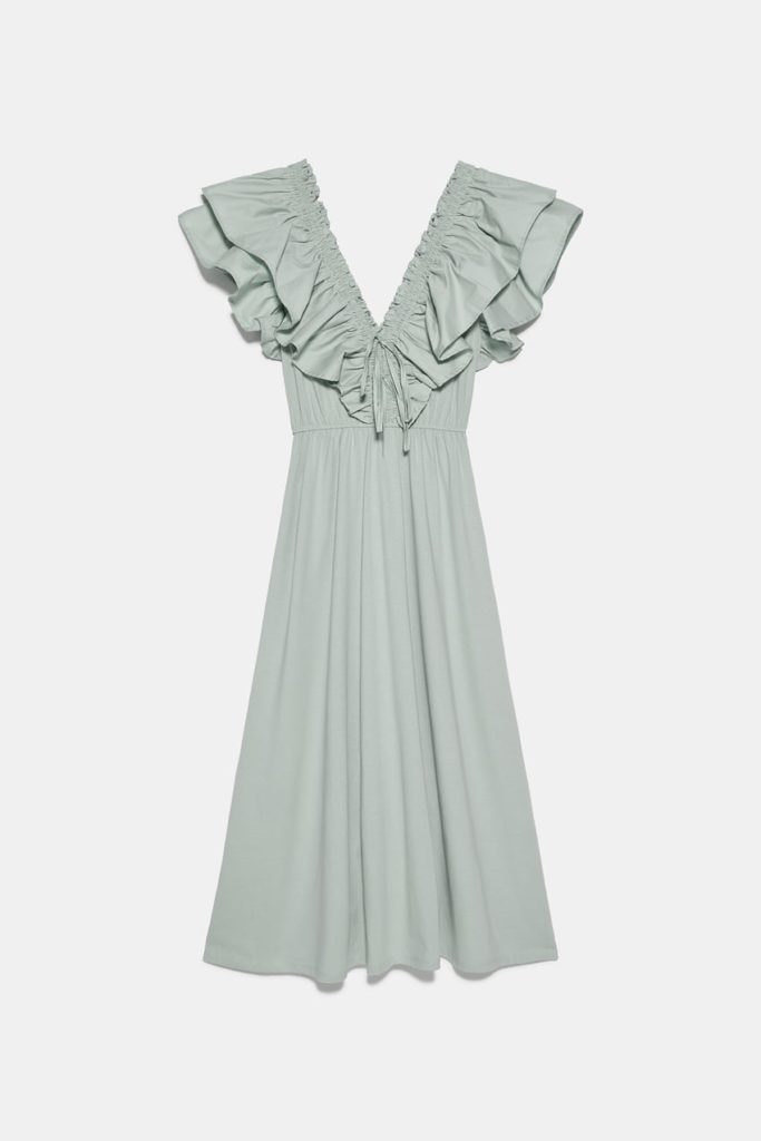 Zara Long Ruffled Dress