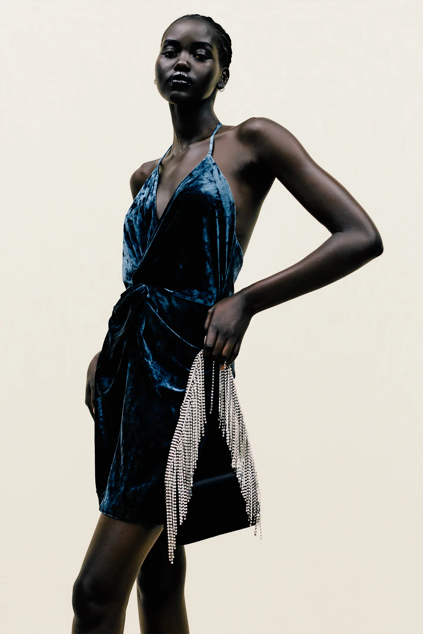 Zara velvet mini dress cover image