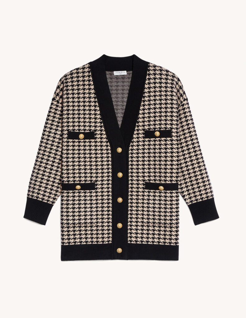 sandro paris hounds tooth jacket