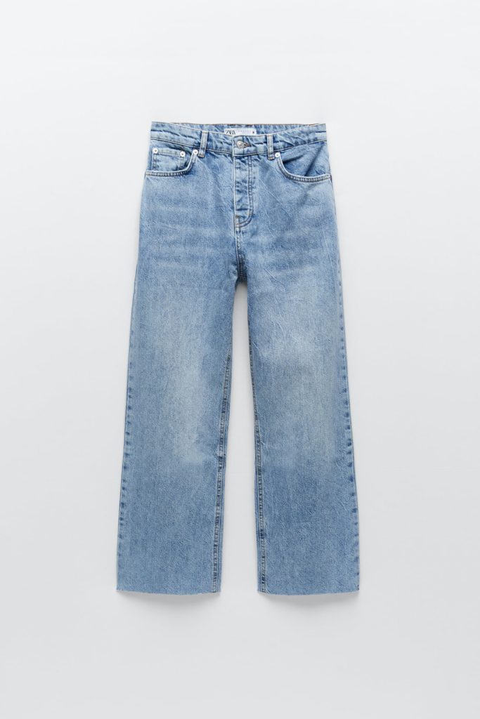 zara high rise flare jeans