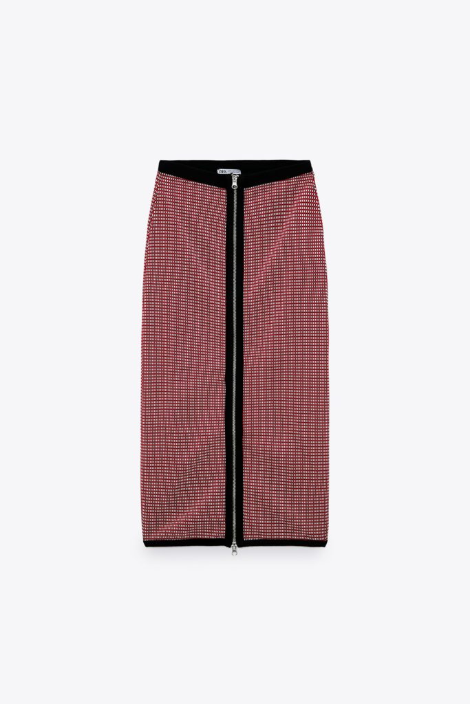 jaquard midi skirt