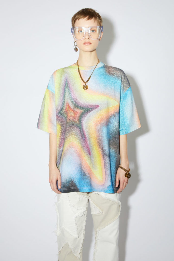 Acne Studios Cotton Tye Dye T shirt