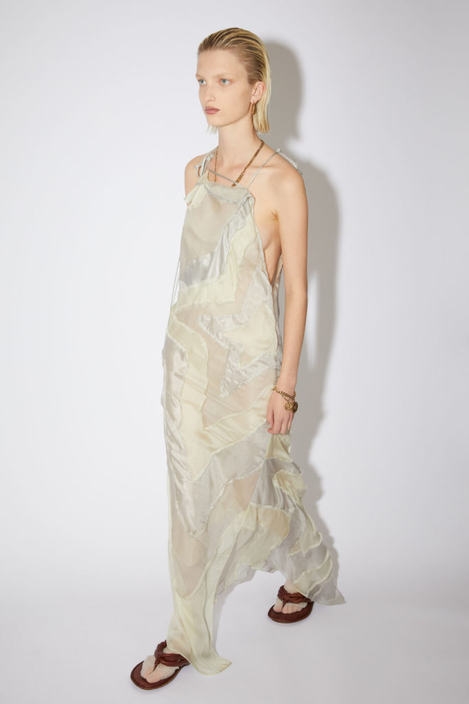 Silk Habitol Dress Light grey