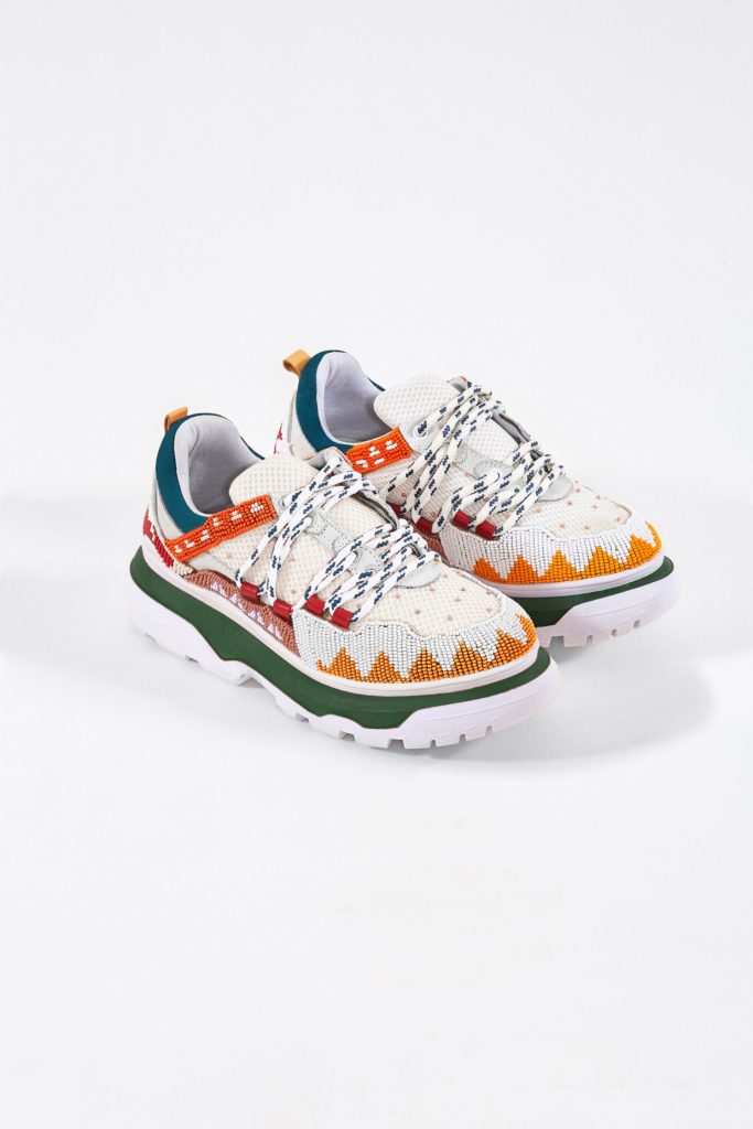 Farm Rio Summer Multi Beaded Sneakers