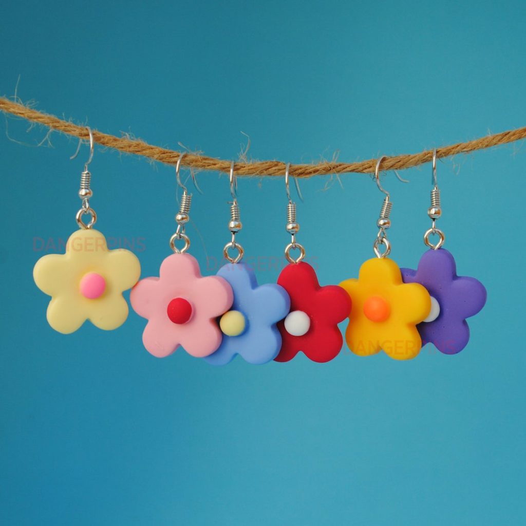 Etsey Simple Candy Flower Earrings