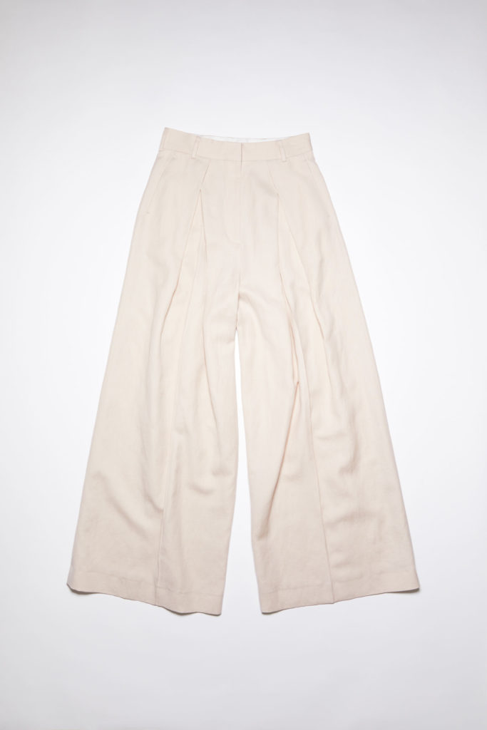 Acne Studios Wide Legged Trousers Powder Pink 1