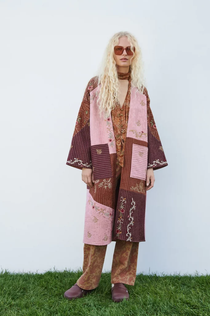 Zara Embroidered Patchwork Kimono Limited Edition