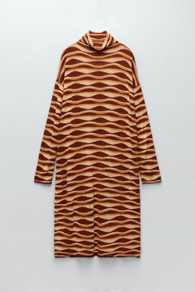 Zara Knit Print Tunic Dress Special Editon 1