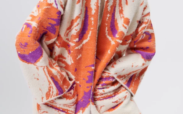 Zara Jaquard Knit Coat