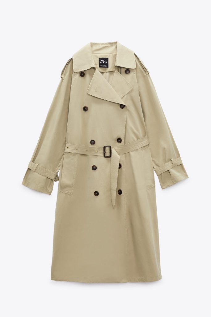 Zara Oversized Double Breasted Trench