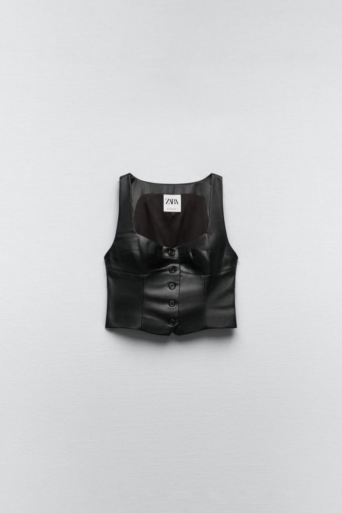 Zara Faux Leather Vest